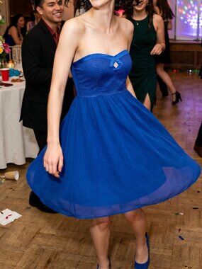 Walter by Walter Baker Strapless Cocktail Bridesmaid Dress Small